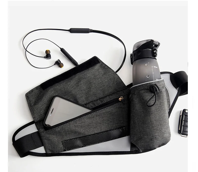 

New outdoor sports double-layer storage marathon water bottle waterproof personal phone pocket