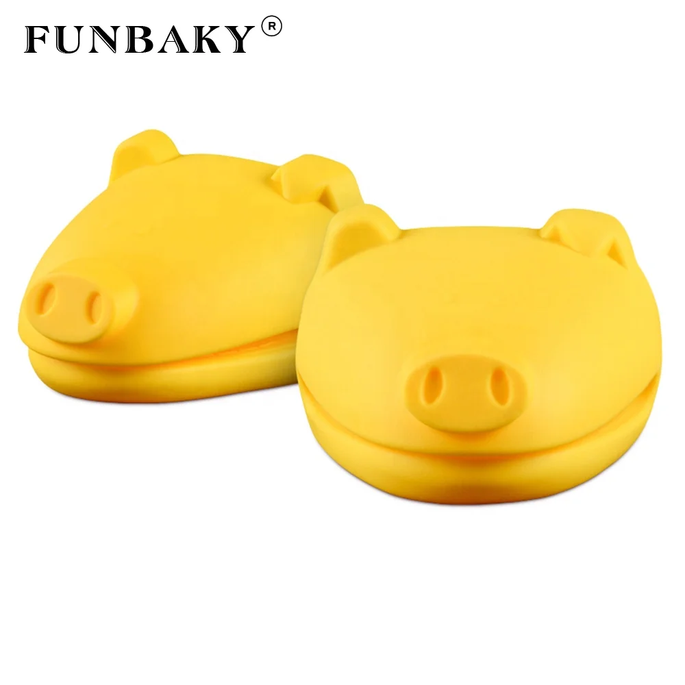 

FUNBAKY oven glove cute animal shape heat resistant gloves kitchen tools portable silicone gloves, Customized color