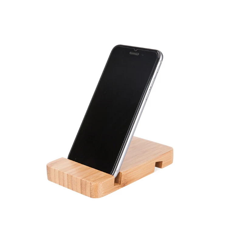 

FQ brand hot sale beech wood custom logo wooden phone holder, Customized color available