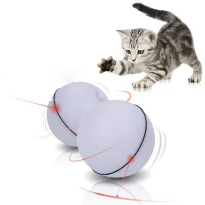 

Cat toy electronic laser ball LED automatic pet toy, Red/white/blue