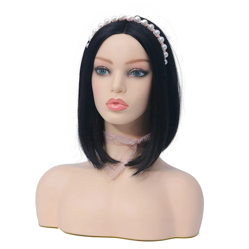 
Head mannequin with bust wig headstand for wigs display making styling and jewelry display mannequin 