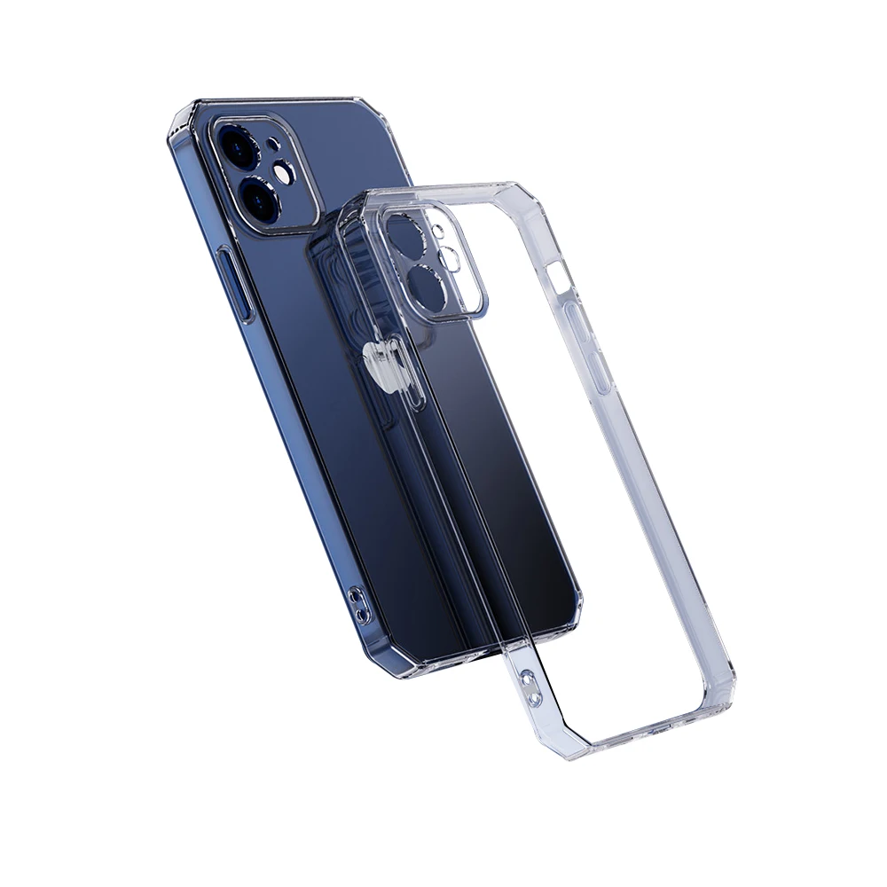 

For Iphone 12 13 pro Max Case Protect Lens Shockproof Thin Transparent Crystal Clear Tpu Bumper Sublimation blanks phone cases