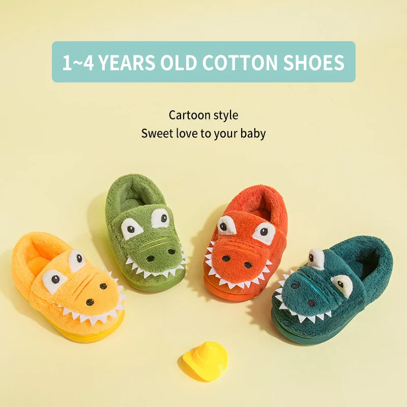 

Six colors Home Shoes Boys New Cotton Cool Kids Baby Winter shoes warm fashion shoes for kids cotton, Yellow, green, blue, gray, orange
