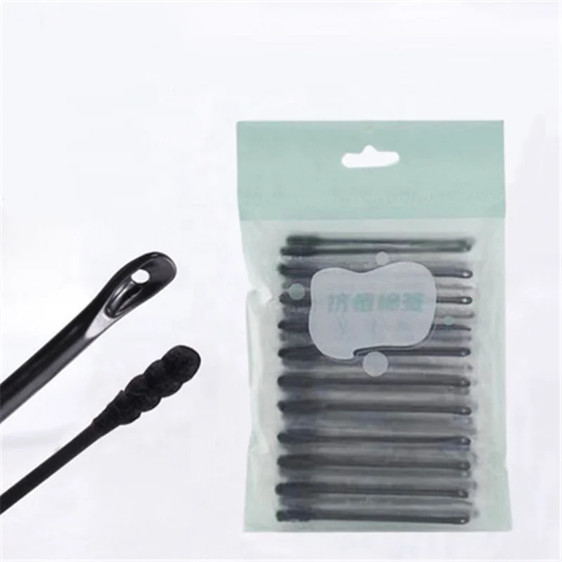 

Remove Blackheads Disposable Double-headed Cotton Swabs, Black