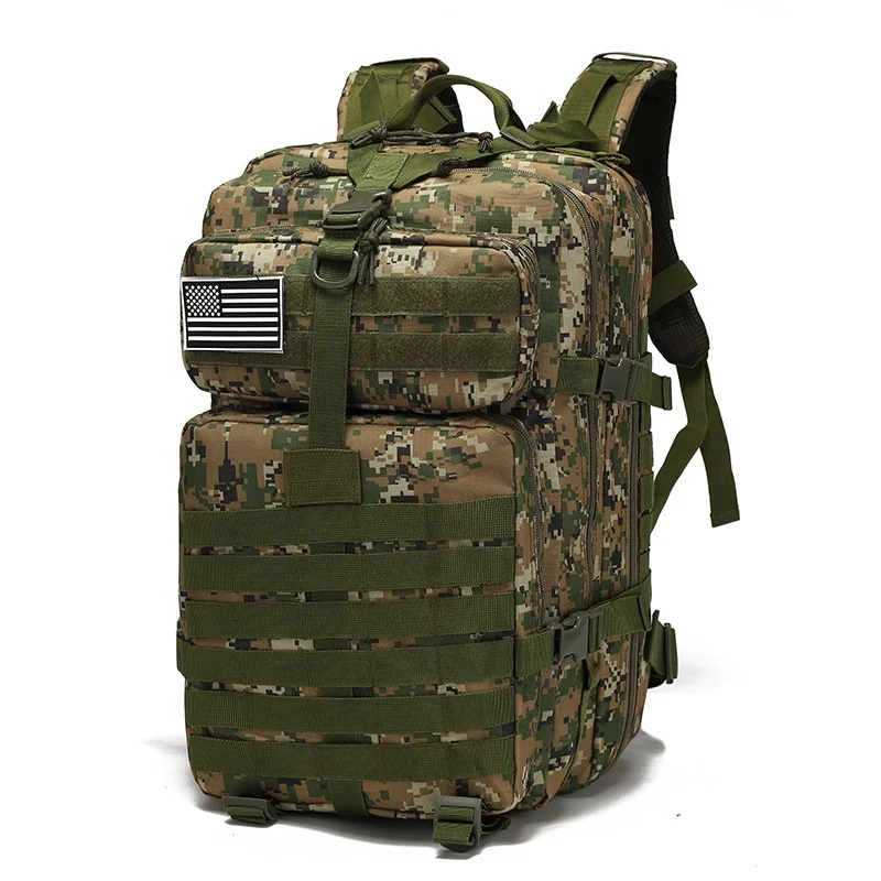 

Hiking Camouflage Oxford Molle Army Tactlcal Bag Rucksacks Outdoor 45L Military Backpack Tactical Backpack