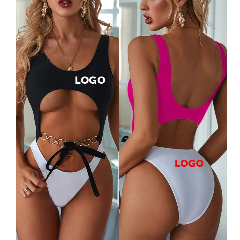 

Free Shipping New Wholesale brazilian bikinis woman crotchless swimwear one piece