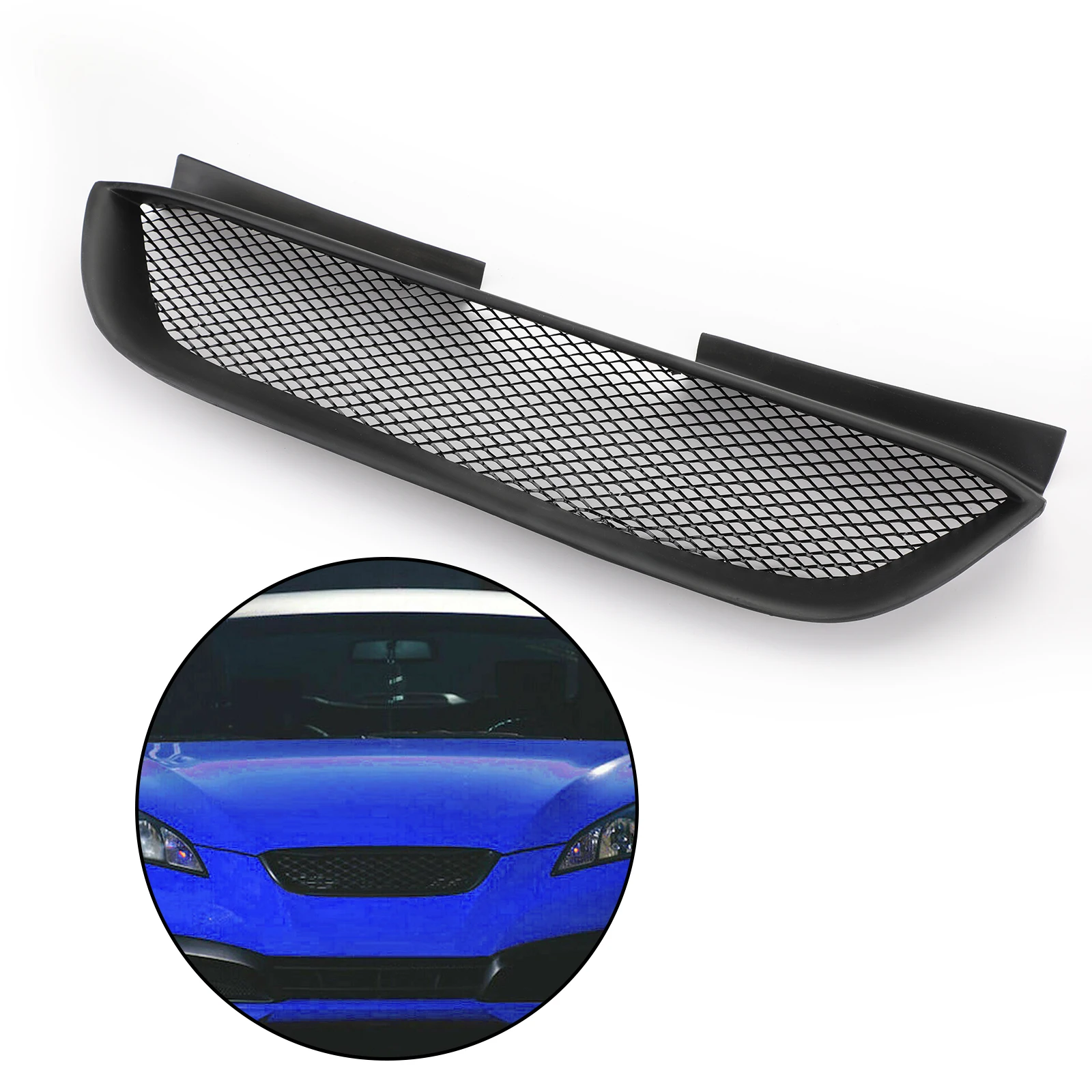 

Areyourshop Front Hood Mesh Grille Bumper Grill For Hyundai For Genesis 2 Door Coupe 2009 2010 2011 Car Grille