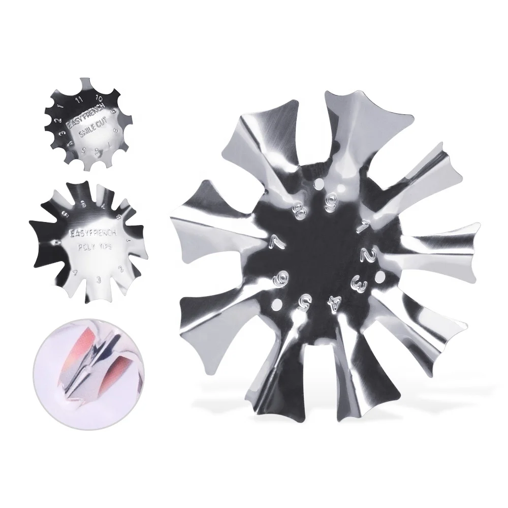 3 Styles Stainless Steel Nail Cutter Stencil Tool Shape Trimmer Clipper Styling Forms Nail Art Tools  Tattoo Accessories