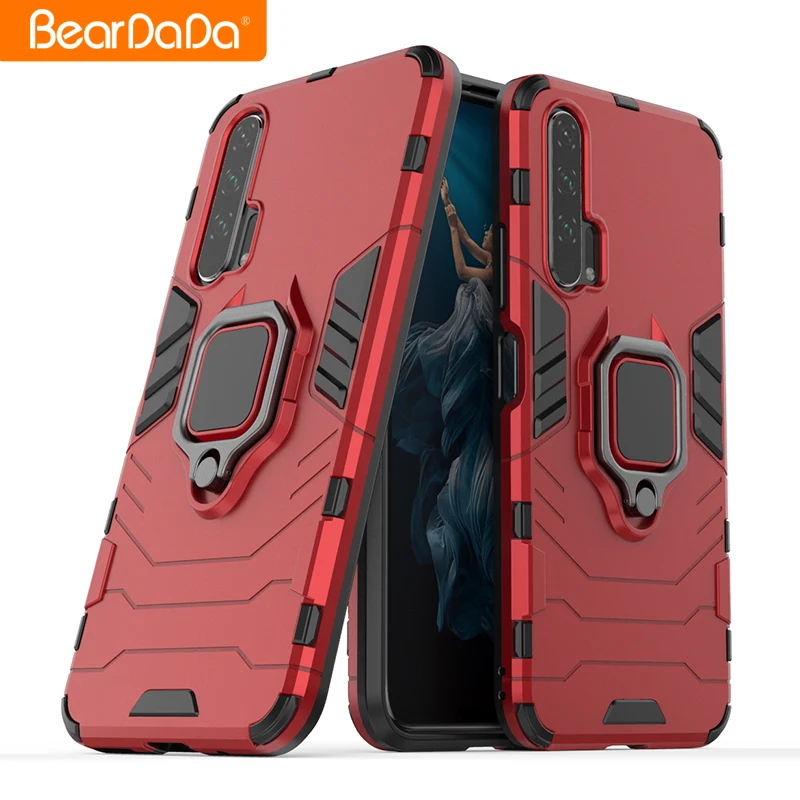

Trending Product Shockproof PC TPU Metal Kickstand Phone Case for Huawei honor 20i back covers