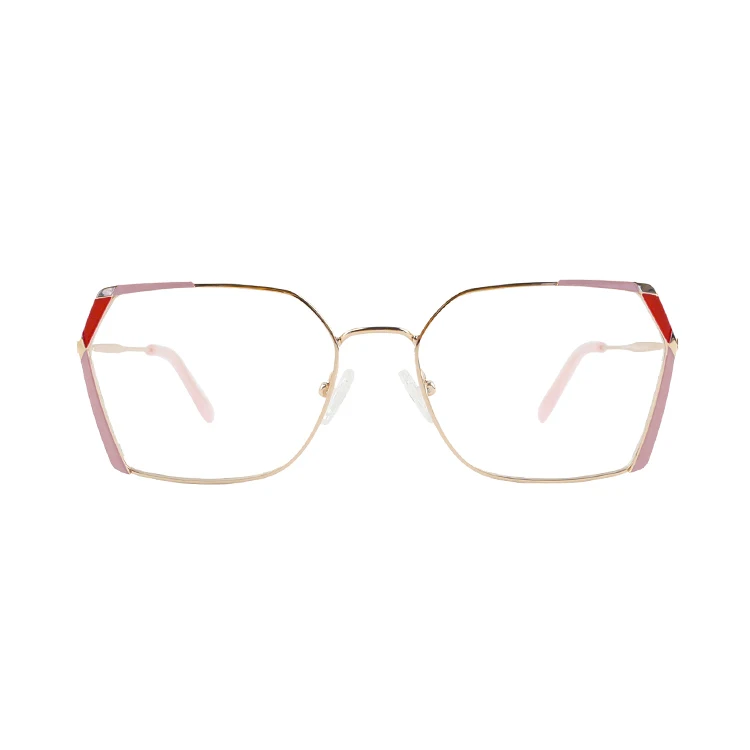 

2020 Male Female Metal and Acetate combined Beautiful Spectacle Square Eye Glasses Luxury eyewear Frame