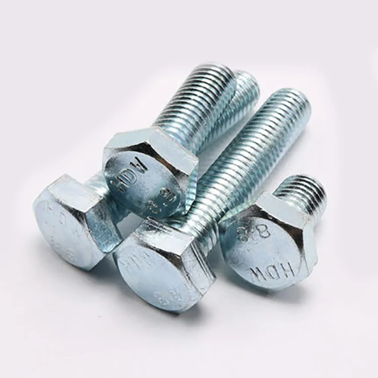
Hexagon all Full Thread Bolts with Carbon Steel Grade 8.8 blue and white zinc plated galvanized m20 m10 