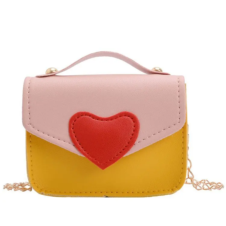 

2021 Cute Cheap Lovely New Leather Children Latest Trendy Girls Gift Designers Crossbody Kids Purses and Handbags, 6 colors