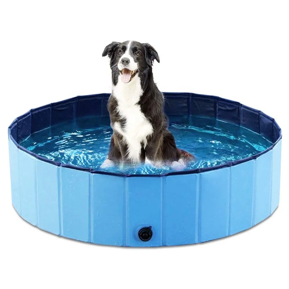 

SanLead Foldable Dog Pet Bath Pool Collapsible Dog Pet Pool Bathing Tub Kiddie Pool for Dogs Cats and Kids, Customized color