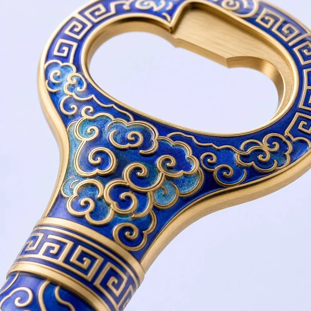 Turquoise ruyi cloud bottle opener