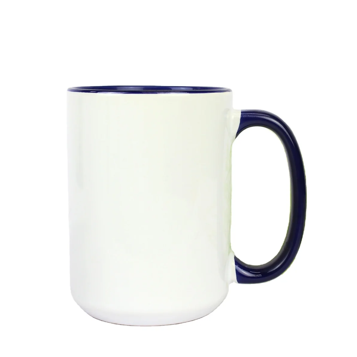 

15 Oz Sublimation Ceramic Coffee Mug Inner Handle Colorful Blank Mugs for Travel 450ml Top Quality Chinese Ceramic Mug 2021, 8 colors