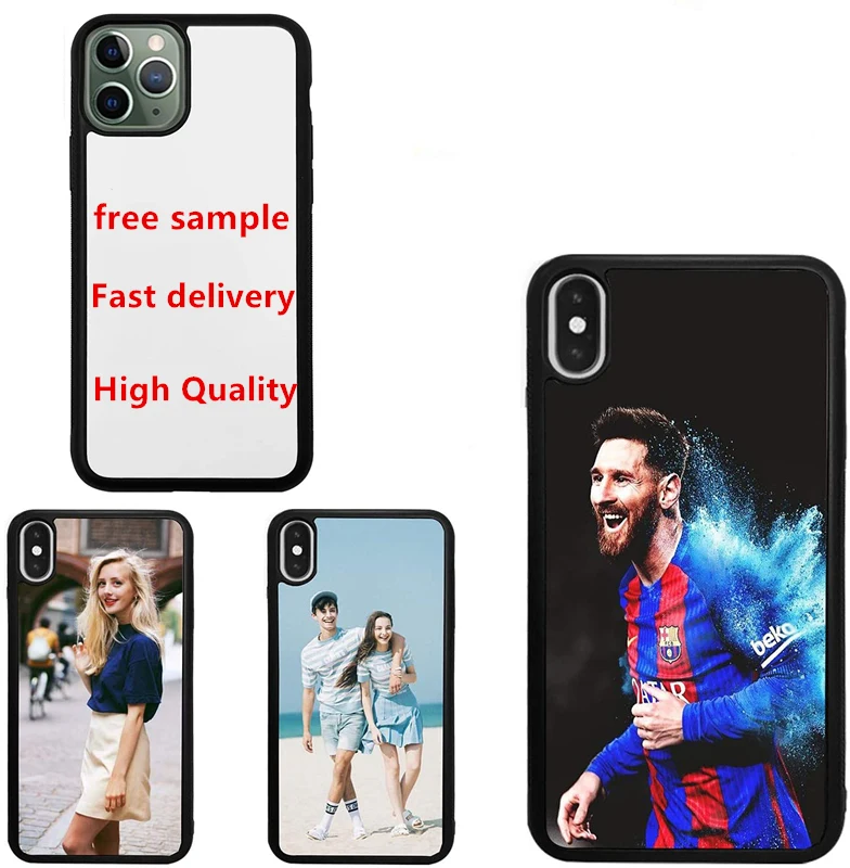 

Shockproof sublimation blank high quality 2d tpu phone case for samsung for iphone 12 case cover, Black blank