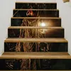 Halloween Decoration Staircase Poster Pumpkin Chandelier 3D PVC Wallpaper Self-adhesive Wallpaper