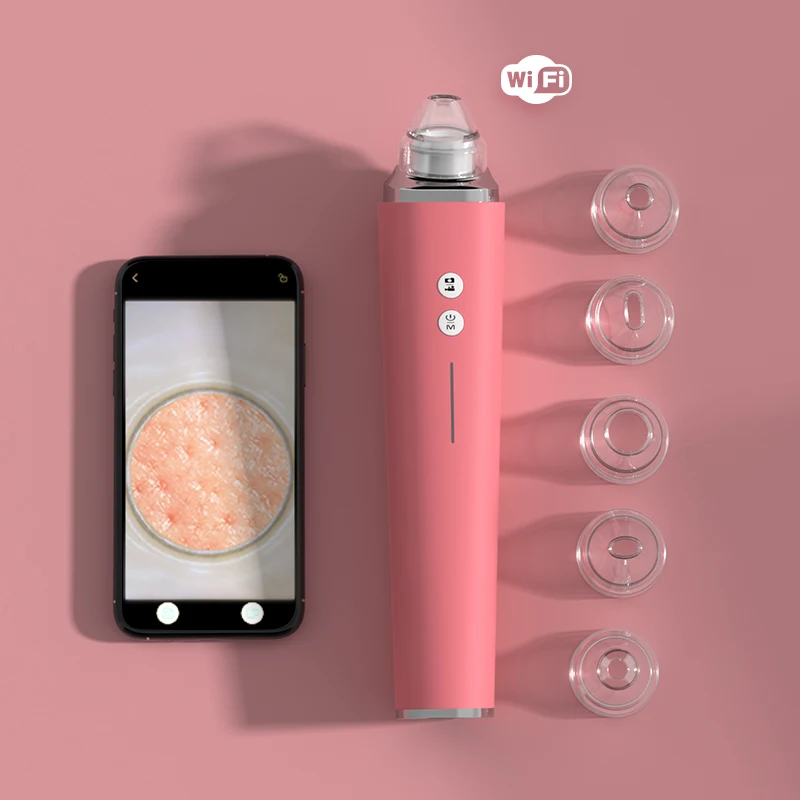 

Pore Cleaner Black Head Acne Removal Tools Suction Extractor Facial Compact Blackhead Remover, White/green/pink