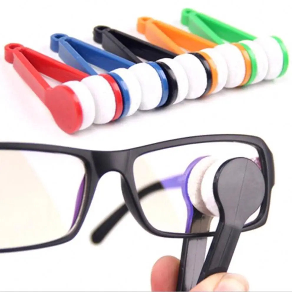 

hot sale Random Glasses Eyeglass Cleaner Brush Microfiber Spectacles Cleaner Brush Cleaning Tool Multi-Function Portable