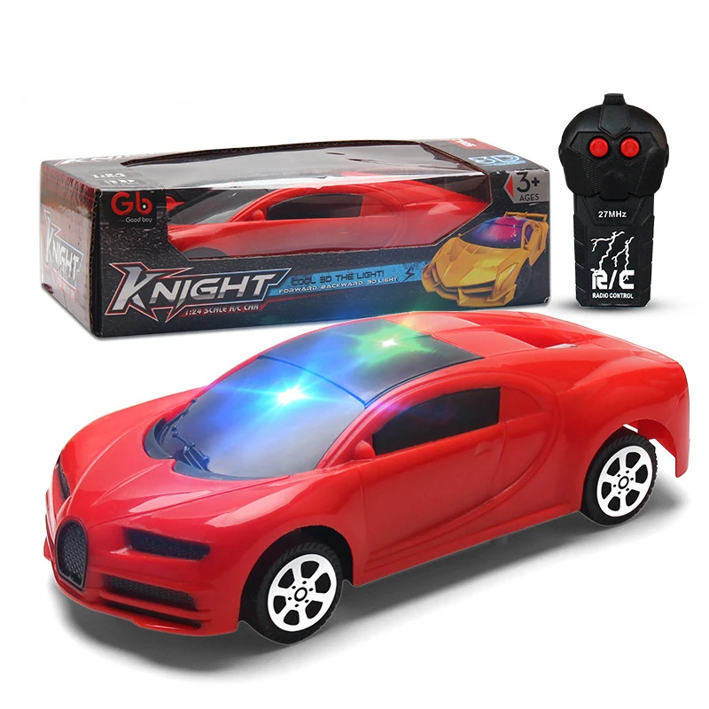 

1:24 Mini Kids Remote Control Car LED Light Rechargeable Remote Control Sports Car Radio Control Toys