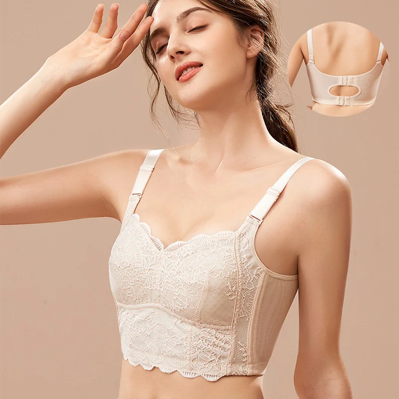 

Wholesale OEM Service Lace Summer Comfortable Women Thin Cup Bra M-5XL Wireless Large Breasts Sexy Bra #1921, Red,black,beige