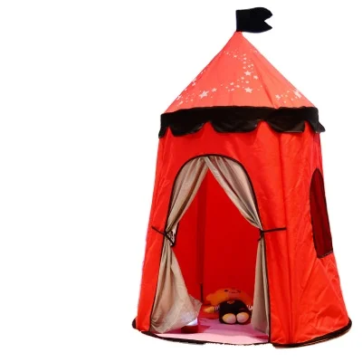 

Cute Castle Design Folding Kids Tent House DIY Kids Princess Folding Camping Tent