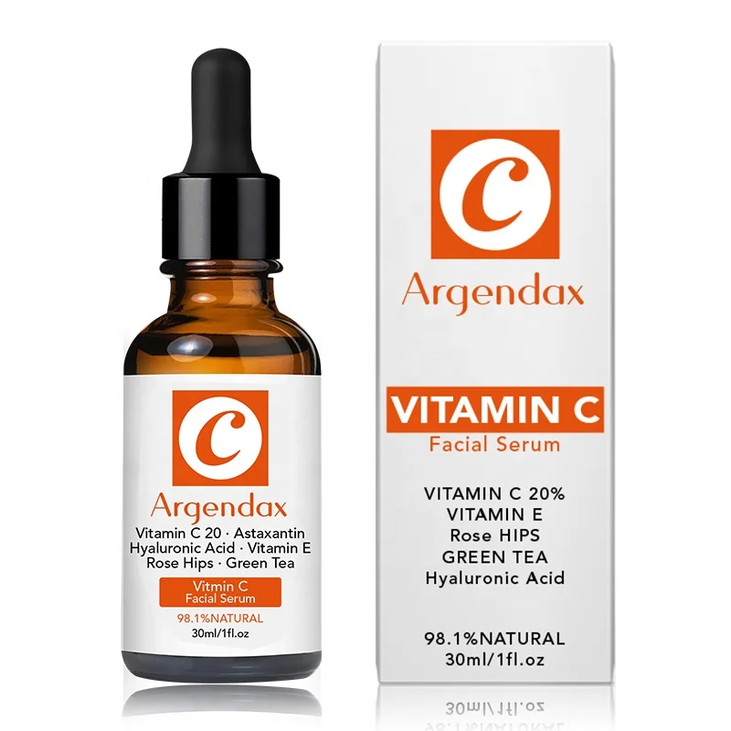 

Organic Natural Vitamin C Face Serum Whitening Moisturizing Anti Aging Plant Extract Facial Care VC Skincare Serum, Transparent