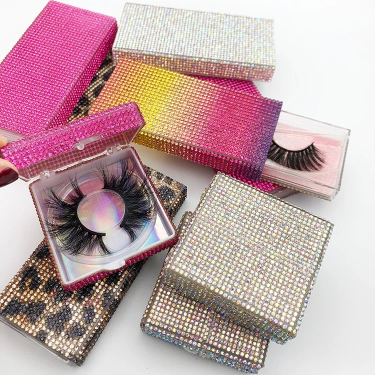 

Empty Bling Lash Case Lashes3d Wholesale Vendor 25mm Eyelashes 25mm 3D Mink Eyelash with Eyelash Box Packaging, Natural black