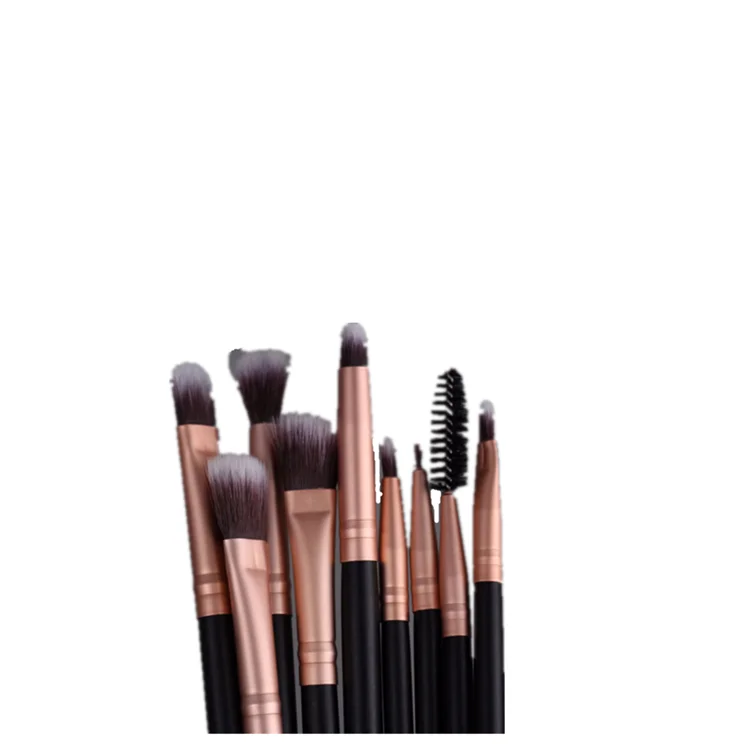 

Low price portable wooden handle makeup brush set with opp bag(16pcs)