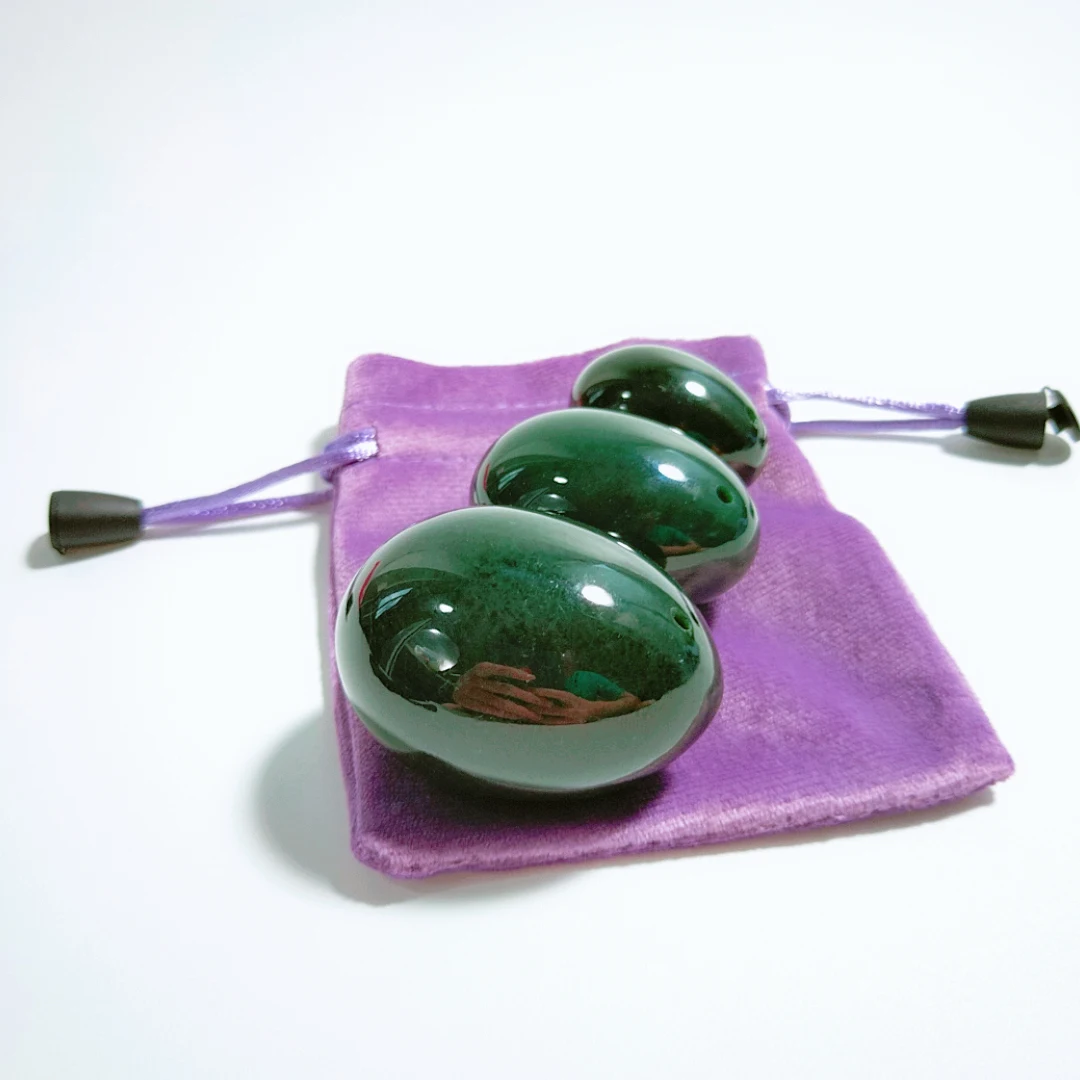 

Nephrite jade stone massage egg set natural best stone yoni egg women love toys