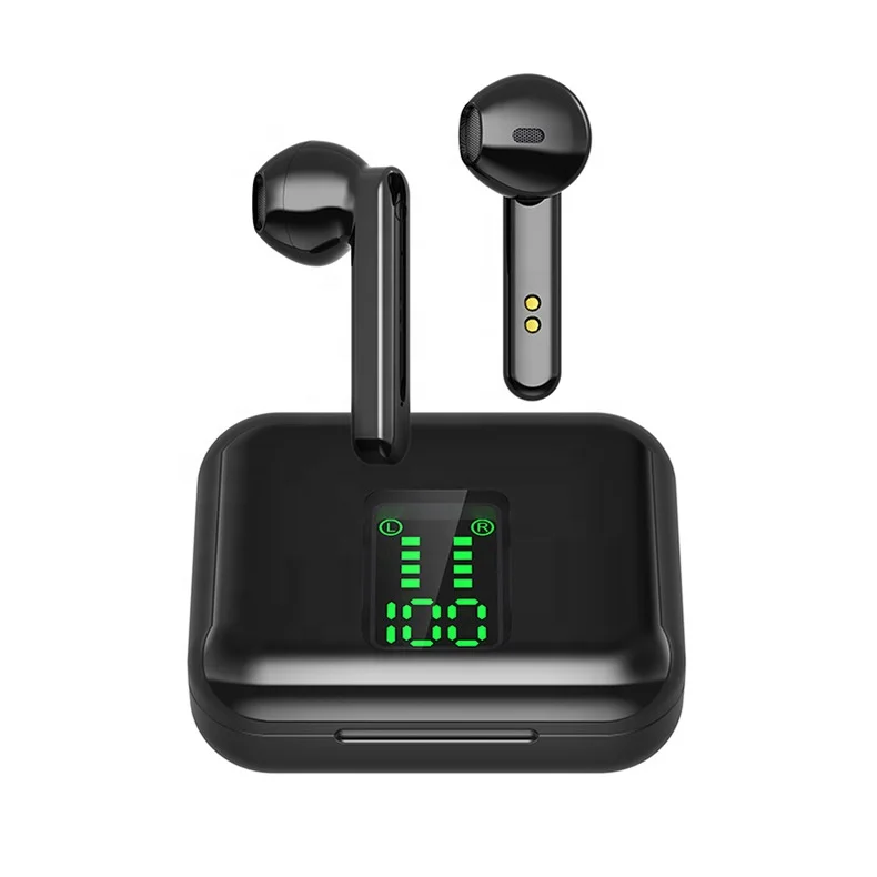 

2021 Trending Hot Sale TWS BT 5.0 in ear Hands Free Noise Cancelling Blue tooth Headphones Wireless With Charging Box