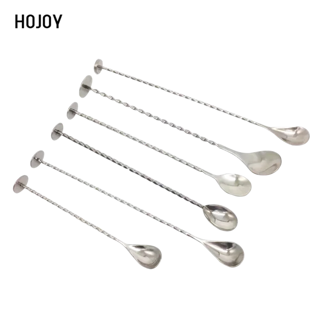 

Twisted Stainless Steel Bar Spoon Long Cocktail Mixing Spoon