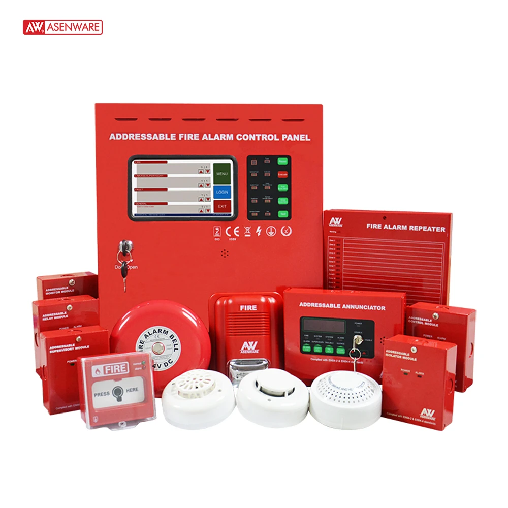 
Hot 1/2/3/4/5/6/7/8 loop addressable fire alarm panel system 