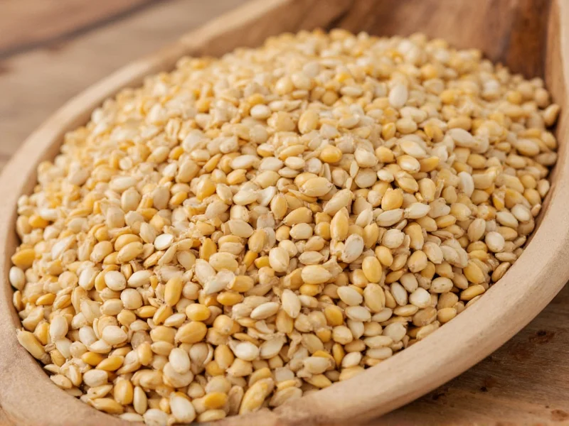 Sesame Seeds Come From Sesamum Indicum Plant