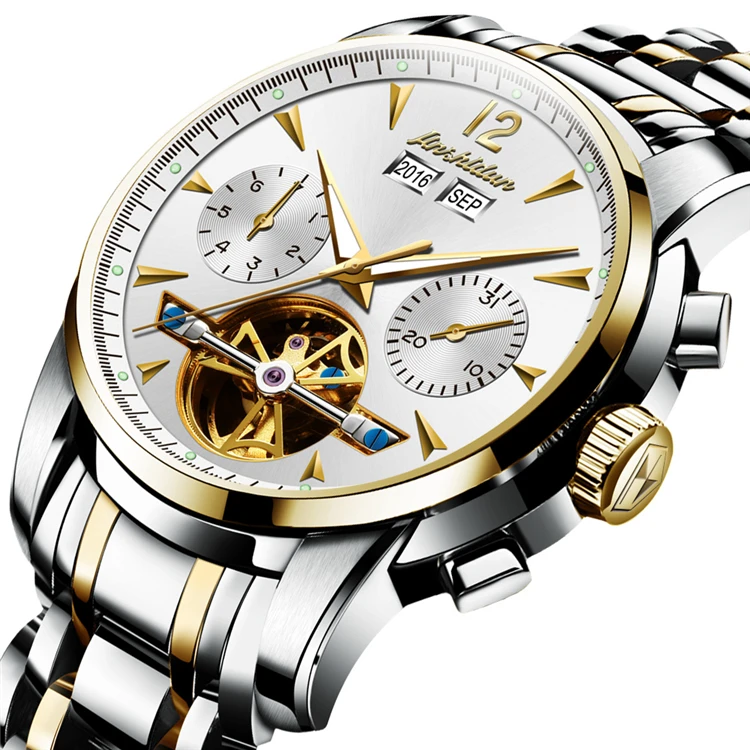 

JSDUN8738 Hot oem custom Chinese fashion Manufacturer luxury watch Men Stainless Steel Waterproof Mechanical Watch