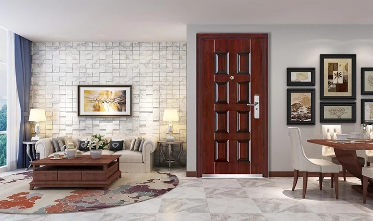 Classical Design High Quality Entrance Steel Metal Door Panama bedroom door