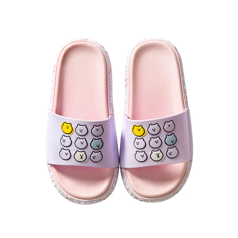 

Slippers women wear anti slip cute indoor bathroom in summer, lovers cool slippers OEM customized, Customized color