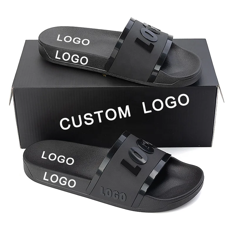 

3D Injection Daughter Pantofole Slippernew Logo Pvc Cintas Fashion Summer Terlik Customized Slippers Custom Made Slides Slippers