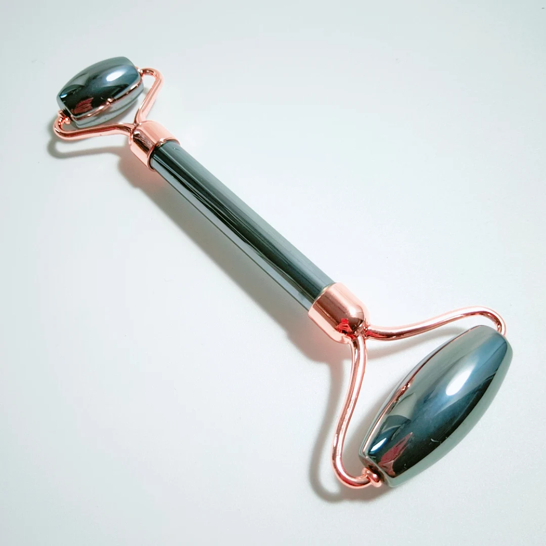 

Natural Terahertz Facial Jade Stone Roller Massage Tool Face Massager