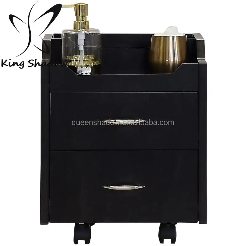 

beauty salon furniture nail equipments hair stylist wooden salon trolley, Request