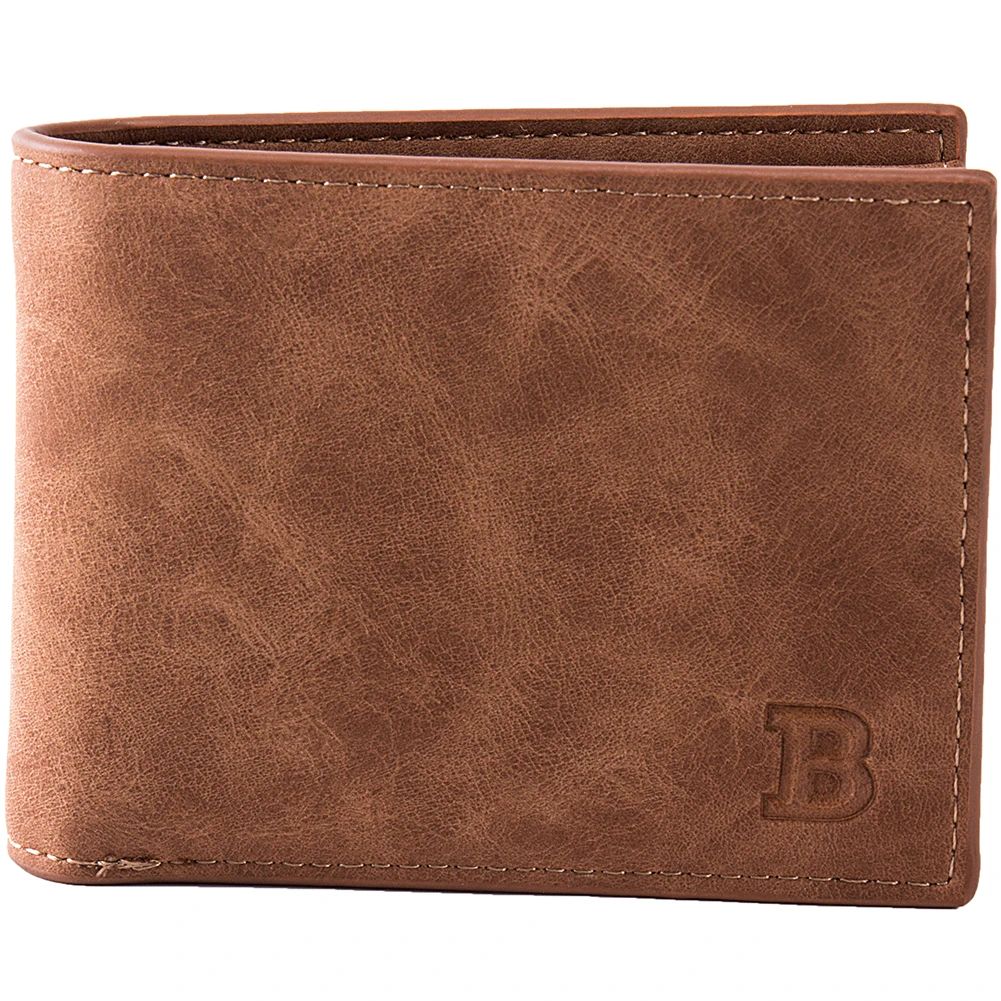 

Cheap Stock RFID Men Purse Money Clip Magic Smart Trendy New Designer Mini Men Leather Wallet, Brown,black