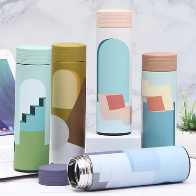 

New style 304 stainless steel portable classic straight cup vacuum flask thermos, Customized color