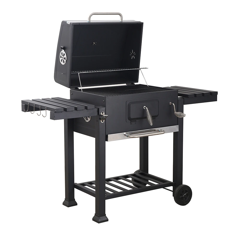Household Charcoal Barbecue Grill Patio Rack Thickened Courtyard Large Outdoor Black Carbon Steel Professional Grill