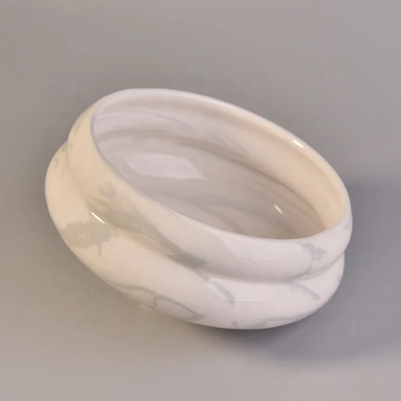 Vintage ceramic bowl votive candle vessel customized candle holders wedding centerpieces in bulk