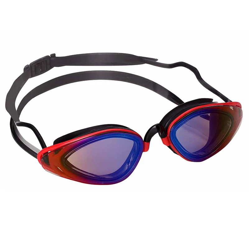 

High quality soft silicone prescription swim goggles for adult, Red,yellow,blue