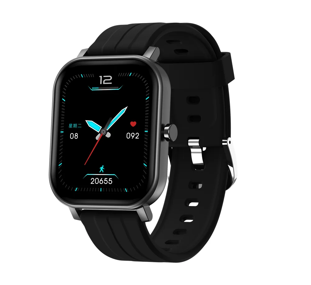 

Big screen BT connect round watch strap smartwatch android ios with oxygen blood pressure monitor waterproof fitness smart watch