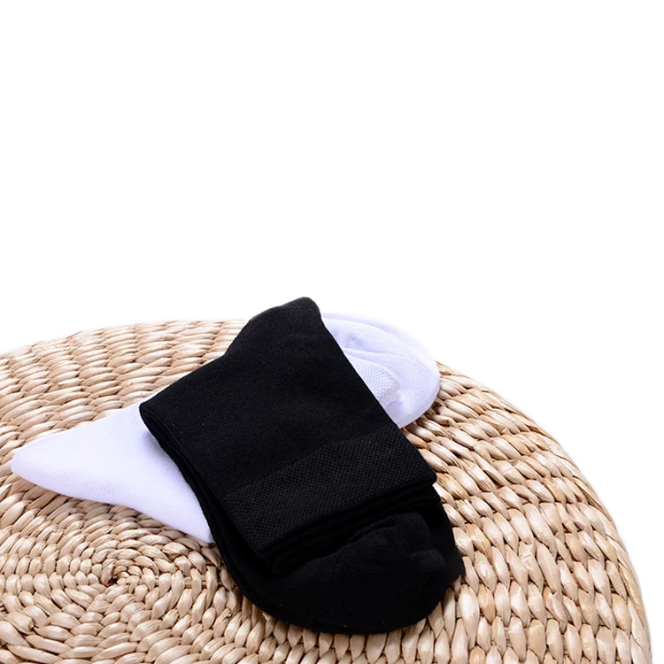 

Factory supply custom mens white color crew bamboo socks