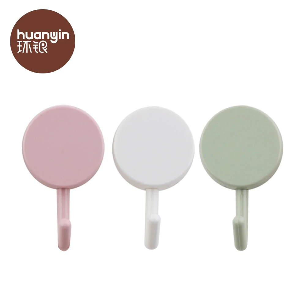 

Hot Selling Small Round Ps Glue Key Wall Hook