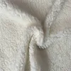 Free Sample High Quality Customized solid color white polyester sherpa fleece faux fur fabric for Garment Lining and blanket