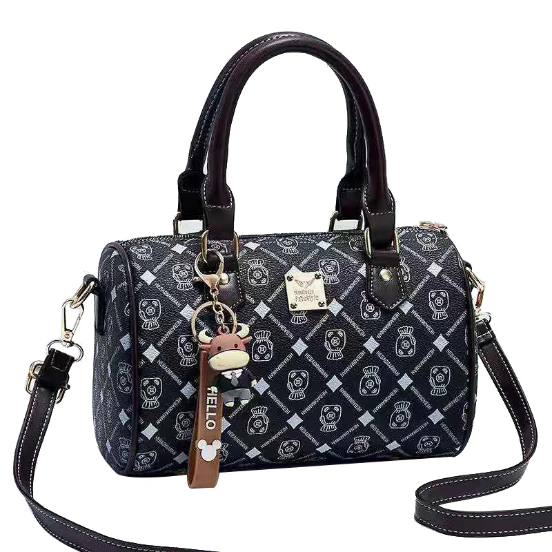 

DL177 21 Wholesale high quality casual handbags ladies shoulder bag messenger bag PU leather handbags women hand bags, Black....